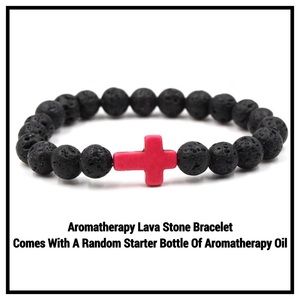 $37 Value Aromatherapy Lava Bead Bracelet & Oil